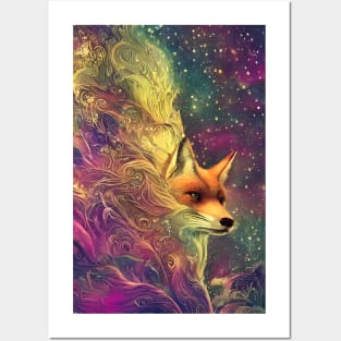 Intricate fox design Posters and Art